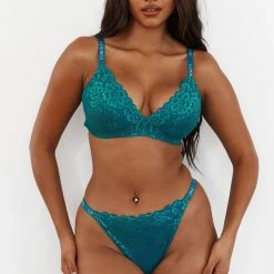 Lounge Underwear Sustainable Lace Magic Bra (Set) - Turquoise Bestsellers