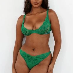 Lounge Underwear Sustainable Luxe Balcony Bra (Set) - Emerald