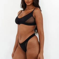 Lounge Underwear Contour Mesh Bra (Set) - Black BH Ohne Bügel Sets 26 Lounge Underwear Contour Mesh Bra (Set) - Black BH Ohne Bügel Sets