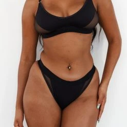 Lounge Underwear Contour Mesh Bra (Set) - Black BH Ohne Bügel Sets 25 Lounge Underwear Contour Mesh Bra (Set) - Black BH Ohne Bügel Sets