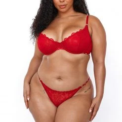 Lounge Underwear Illustration Balcony Bra (Set) - Maroon 26 Lounge Underwear Illustration Balcony Bra (Set) - Maroon