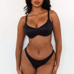 Lounge Underwear Sleek Mindful Bra (Set) - Black Bügel-BH Sets