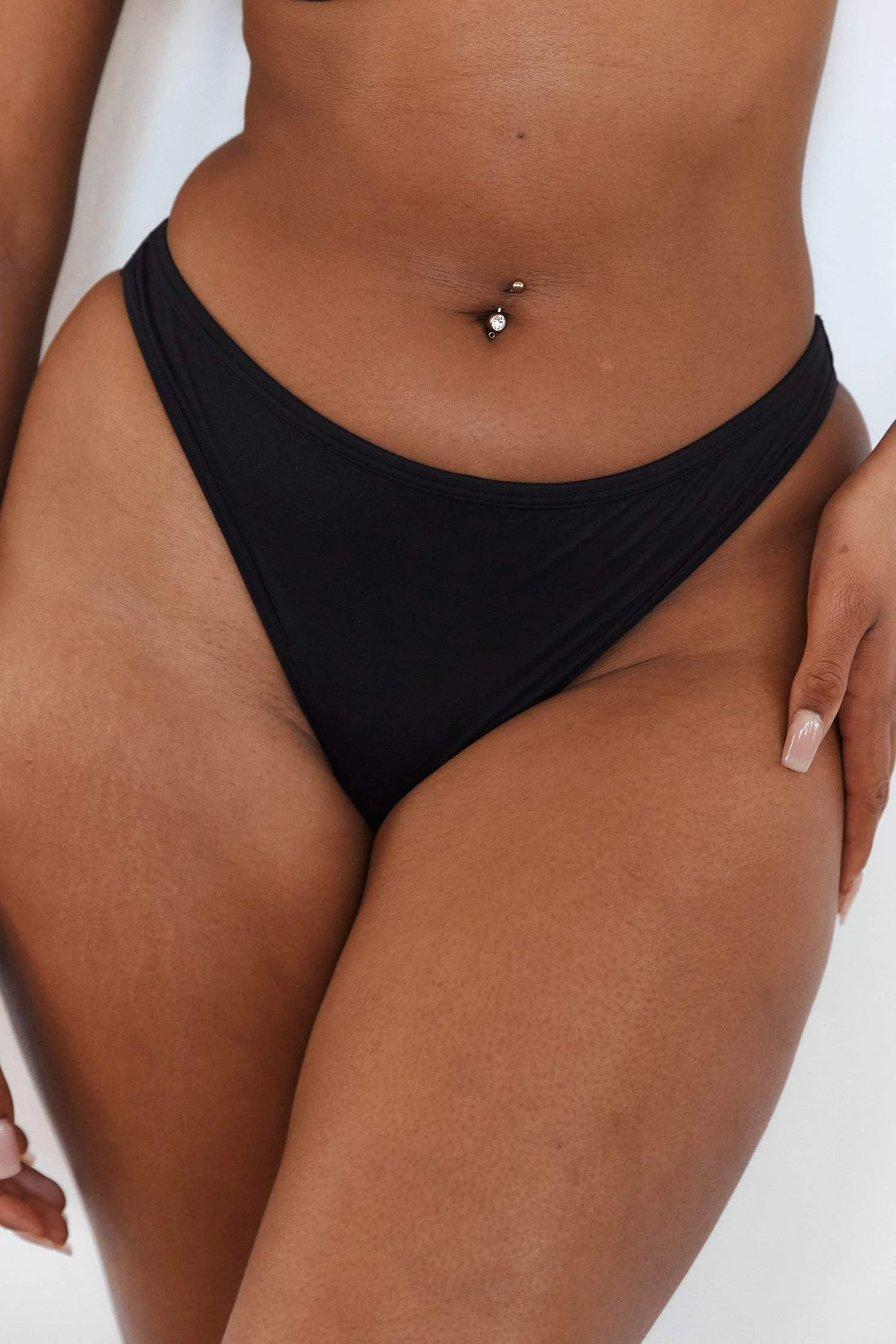 Lounge Underwear String Und Slip Sleek Mindful Thong - Black 3 Lounge Underwear String Und Slip Sleek Mindful Thong - Black