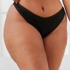 Lounge Underwear Outlet Icon Balcony Thong - Black Outlet