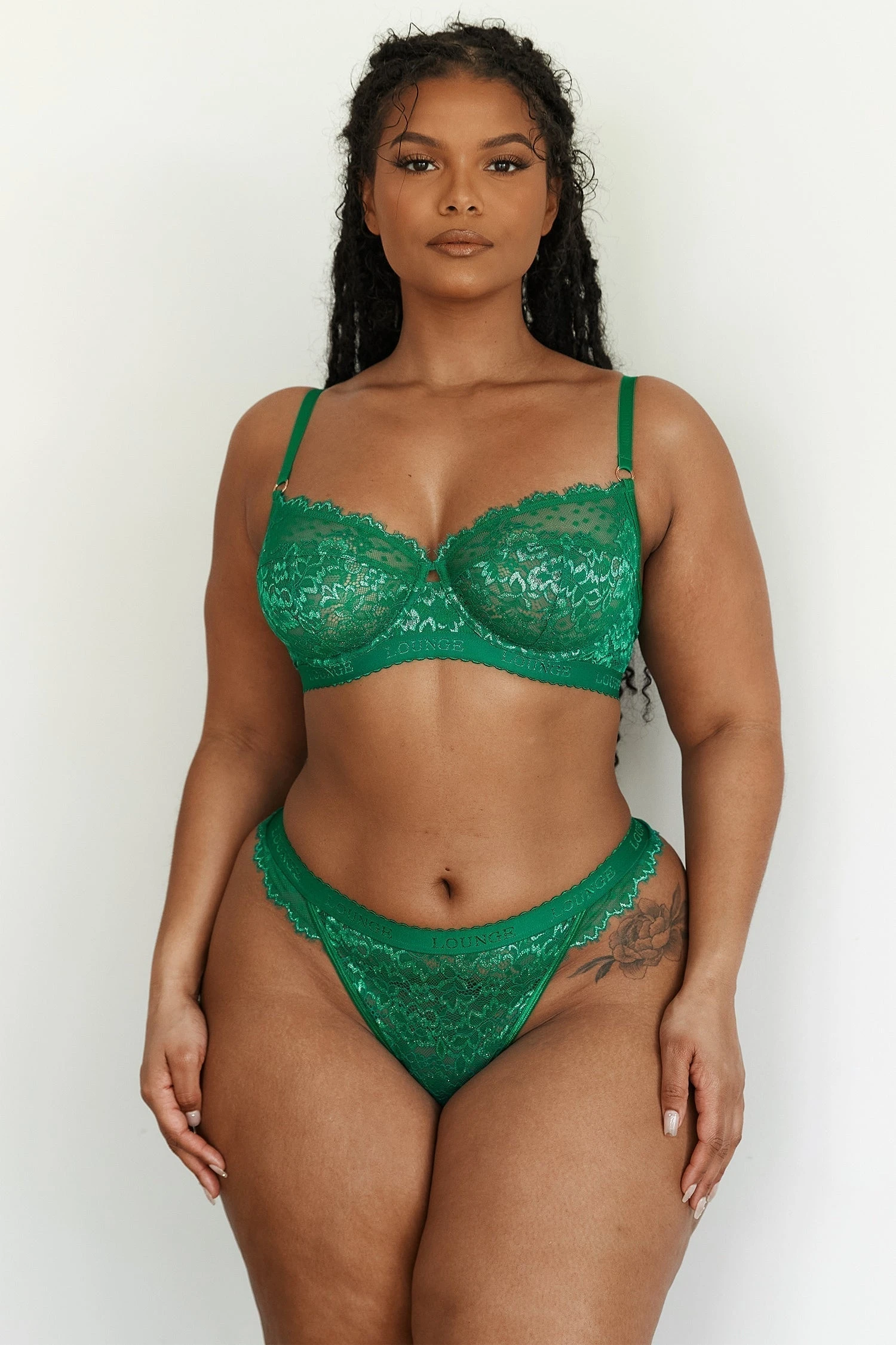 Lounge Underwear Desire Balcony Bra (Set) - Emerald 3 Lounge Underwear Desire Balcony Bra (Set) - Emerald