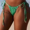 Lounge Underwear Neuheiten Floral Bikini Briefs - Green 2 Lounge Underwear Neuheiten Floral Bikini Briefs - Green