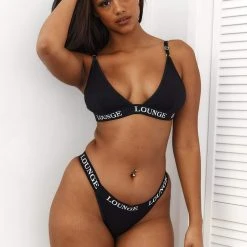 Lounge Underwear Bamboo Triangle Bra (Set) - All Black BH Ohne Bügel Sets 22 Lounge Underwear Bamboo Triangle Bra (Set) - All Black BH Ohne Bügel Sets