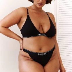 Lounge Underwear Bamboo Minimal Triangle Bra (Set) - Black BH Ohne Bügel Sets 31 Lounge Underwear Bamboo Minimal Triangle Bra (Set) - Black BH Ohne Bügel Sets