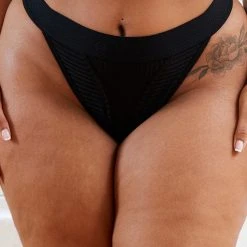 Lounge Underwear Bare Thong - Black