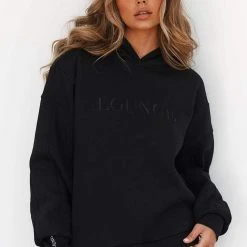 Lounge Underwear Basic Oversized Hoodie - Black Bestsellers