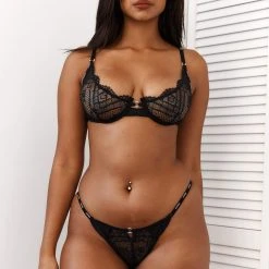 Lounge Underwear Sustainable Charmed Balcony Bra (Set) - Black