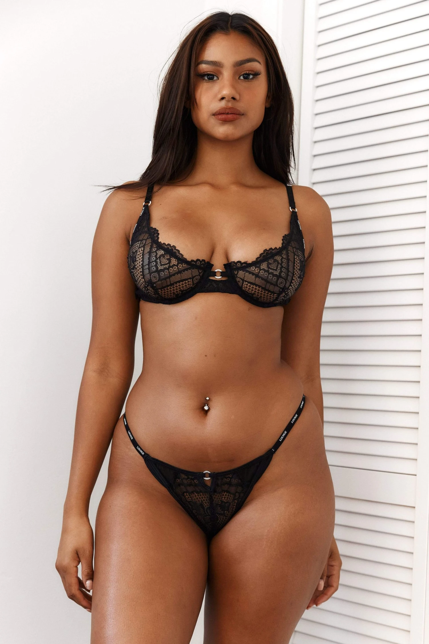 Lounge Underwear Sustainable Charmed Balcony Bra (Set) - Black 3 Lounge Underwear Sustainable Charmed Balcony Bra (Set) - Black