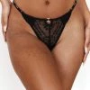 Lounge Underwear Sustainable Charmed Balcony Thong - Black