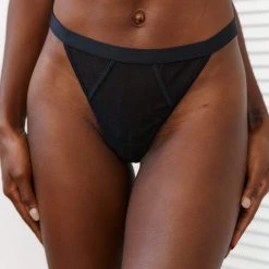 Lounge Underwear Bügel-BH Sets Chic Balcony Thong (Set) - Black