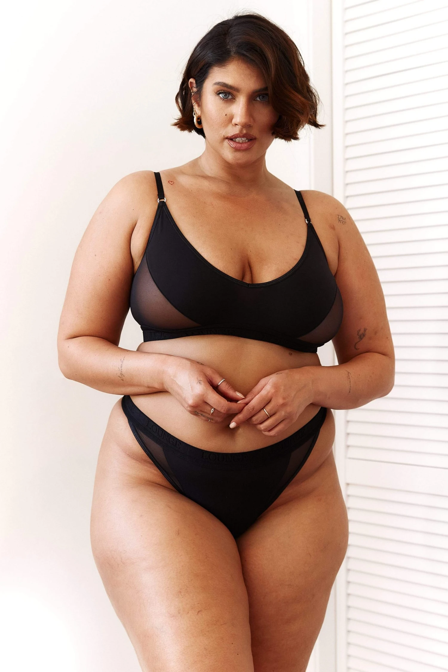 Lounge Underwear Contour Mesh Bra (Set) - Black BH Ohne Bügel Sets 7 Lounge Underwear Contour Mesh Bra (Set) - Black BH Ohne Bügel Sets