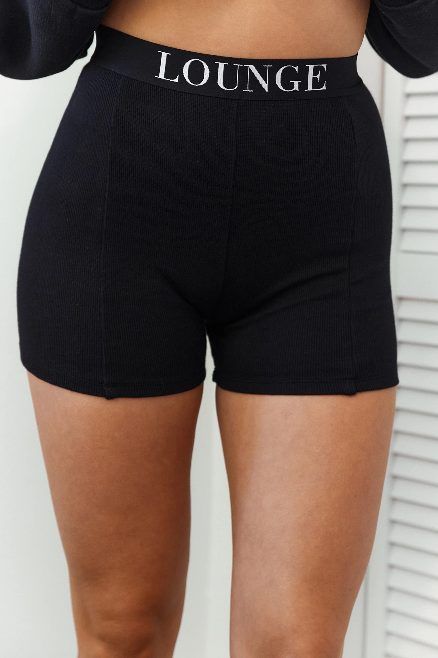 Lounge Underwear Essential Ribbed Shorts - Black 3 Lounge Underwear Essential Ribbed Shorts - Black