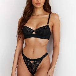 Lounge Underwear Flair Balcony Bra (Set) - Black 22 Lounge Underwear Flair Balcony Bra (Set) - Black
