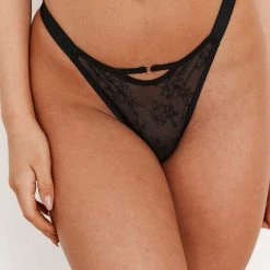 Lounge Underwear Grace Balcony Thong (Set) - Black