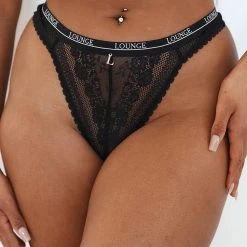 Lounge Underwear Liberty Balcony Thong (Set) - Black