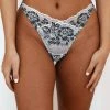 Lounge Underwear Outlet Luxe Balcony Thong - Black Outlet