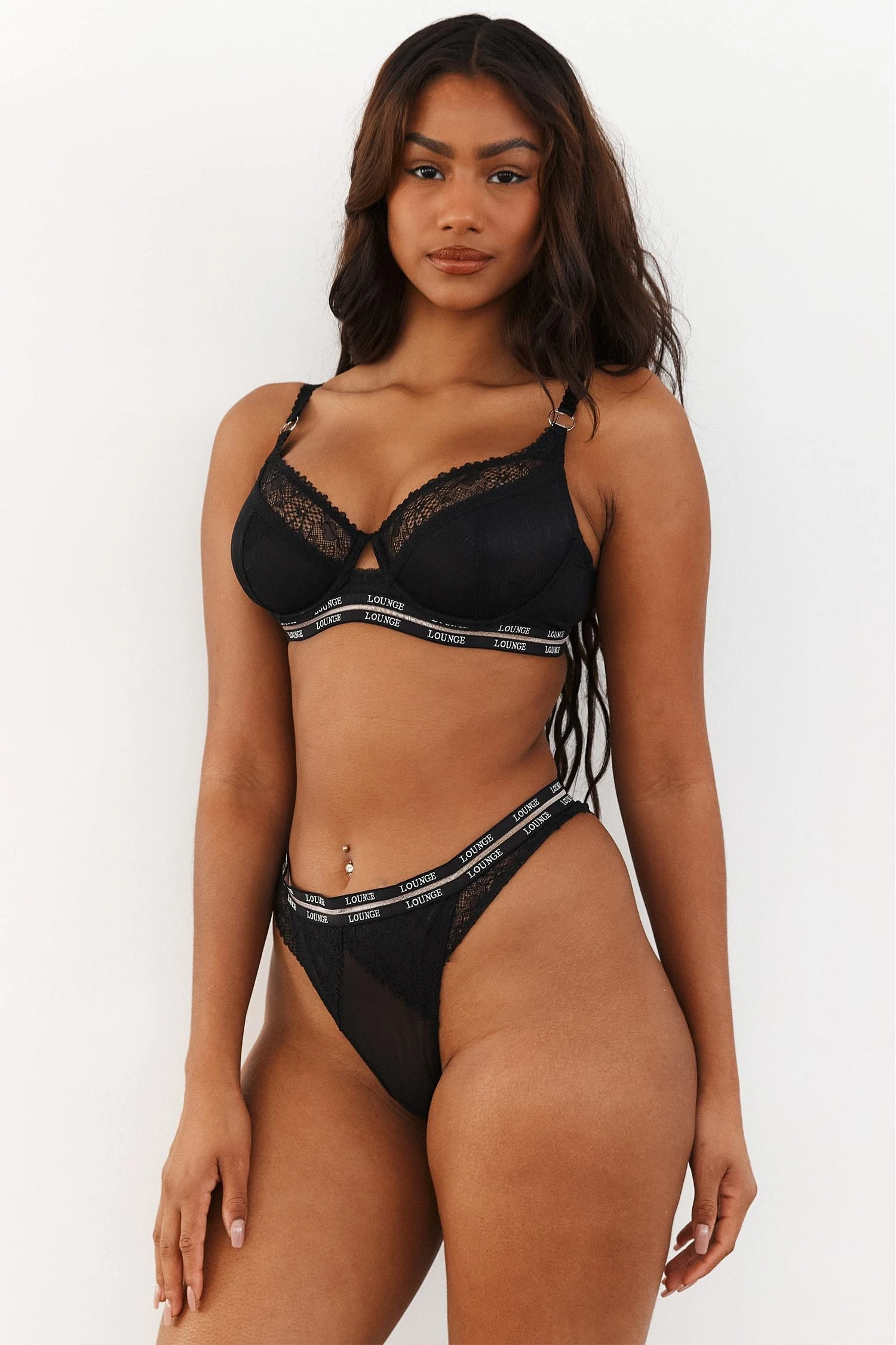 Lounge Underwear Vogue Balcony Bra (Set) - Black 9 Lounge Underwear Vogue Balcony Bra (Set) - Black