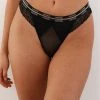 Lounge Underwear String Und Slip Vogue Balcony Thong - Black 1 Lounge Underwear String Und Slip Vogue Balcony Thong - Black