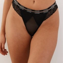 Lounge Underwear Bügel-BH Sets Vogue Balcony Thong (Set) - Black