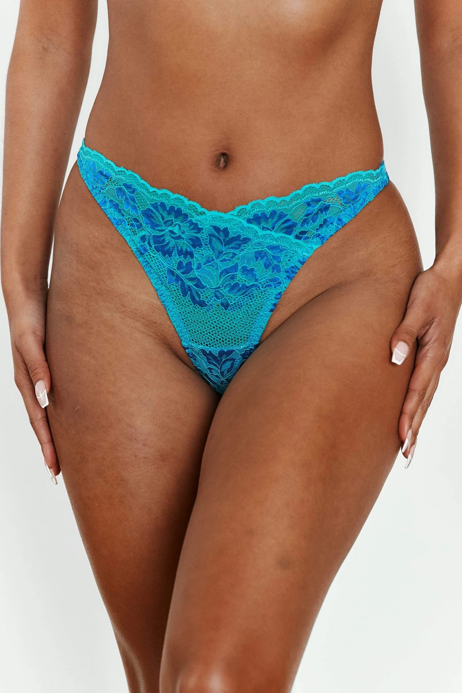 Lounge Underwear Outlet Luxe Balcony Thong - Cobalt Blue 3 Lounge Underwear Outlet Luxe Balcony Thong - Cobalt Blue