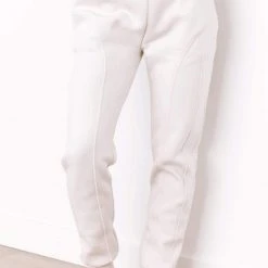 Lounge Underwear Jogger Und Hose Basic Fitted Joggers - Cream