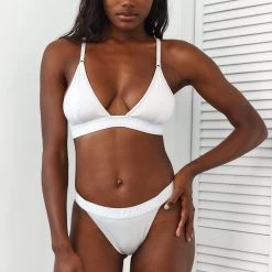 Lounge Underwear Bamboo Triangle Bra (Set) - All Cream BH Ohne Bügel Sets