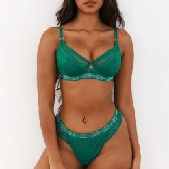 Lounge Underwear Bügel-BH Sets Vogue Balcony Bra (Set) - Emerald