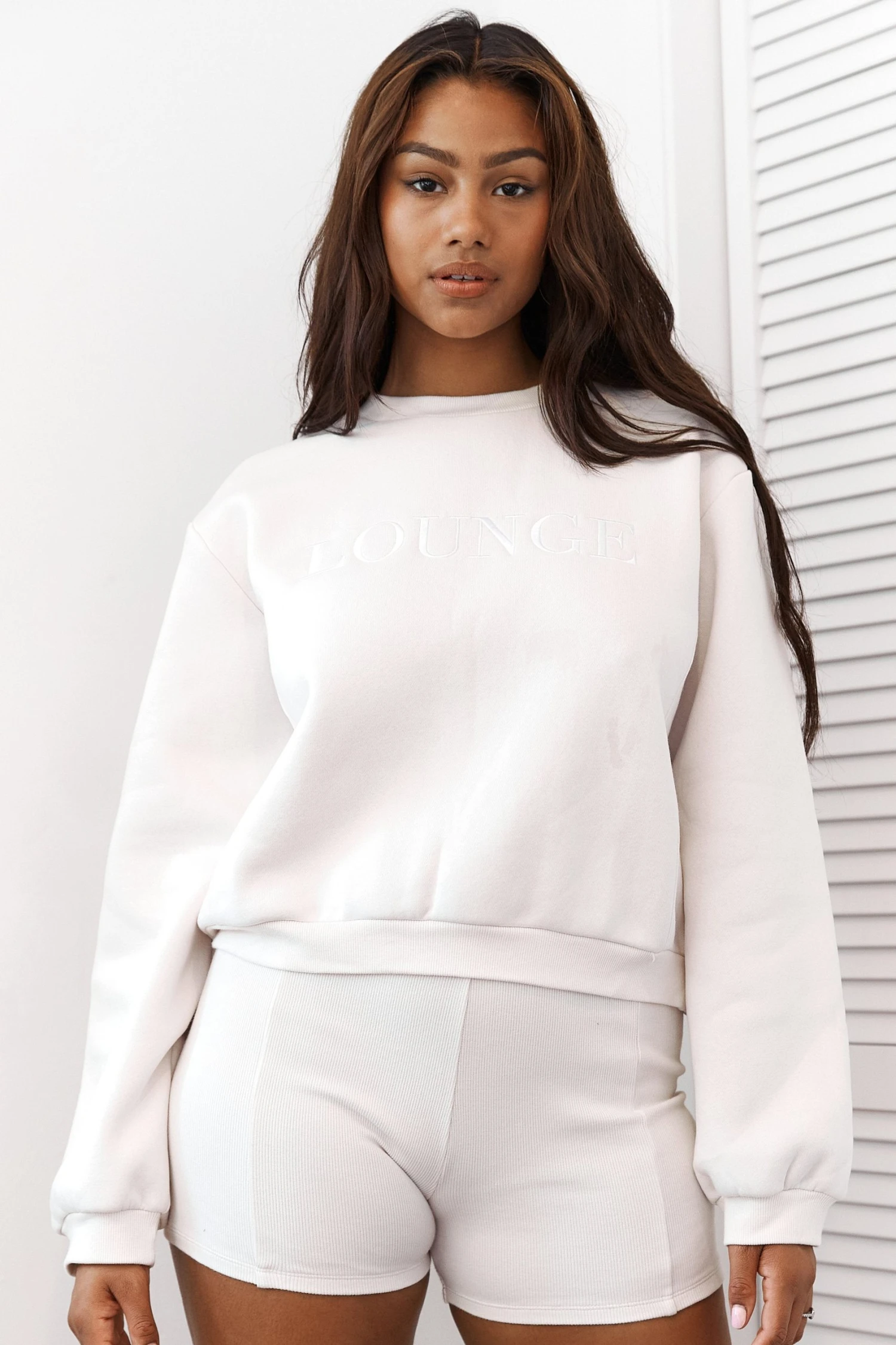 Lounge Underwear Essential Jumper - Cream 3 Lounge Underwear Essential Jumper - Cream