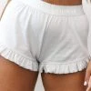 Lounge Underwear Frill Pyjama Shorts - Frost 2 Lounge Underwear Frill Pyjama Shorts - Frost