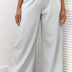 Lounge Underwear Schlaf Ruffle Pyjama Trousers - Frost