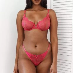 Lounge Underwear Sustainable Charmed Balcony Bra (Set) - Hot Pink