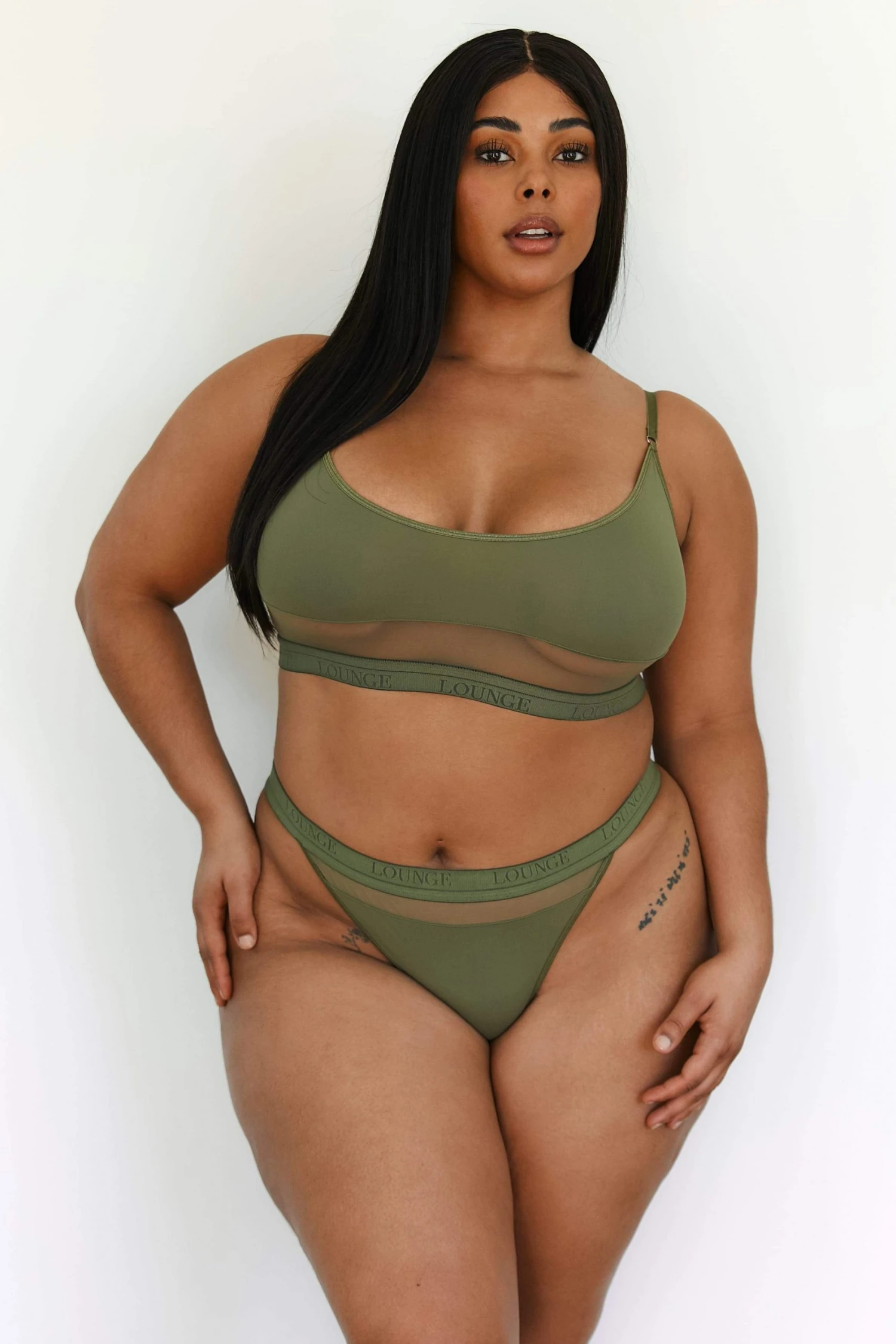 Lounge Underwear BH Ohne Bügel Sets Mesh Bra (Set) - Khaki 7 Lounge Underwear BH Ohne Bügel Sets Mesh Bra (Set) - Khaki