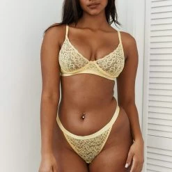 Lounge Underwear Outlet Outlet Balcony Bra (Set) - Lemon 15 Lounge Underwear Outlet Outlet Balcony Bra (Set) - Lemon