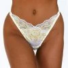 Lounge Underwear Outlet Outlet Luxe Balcony Thong - Lemon