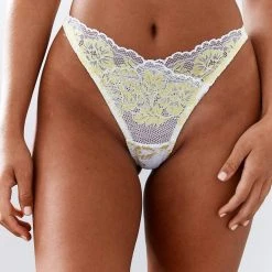 Lounge Underwear Sustainable Luxe Balcony Thong - Lemon String Und Slip 12 Lounge Underwear Sustainable Luxe Balcony Thong - Lemon String Und Slip