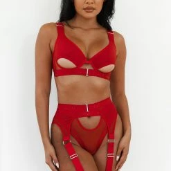 Lounge Underwear Luna Intimates Bra (Set) - Red