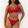Lounge Underwear Vogue Balcony Bra (Set) - Maroon 1 Lounge Underwear Vogue Balcony Bra (Set) - Maroon