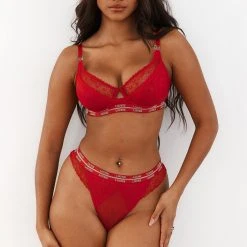 Lounge Underwear Vogue Balcony Bra (Set) - Maroon