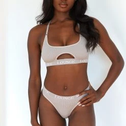 Lounge Underwear Seamless Bra (Set) - Mink