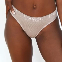 Lounge Underwear String Und Slip Seamless Briefs - Mink