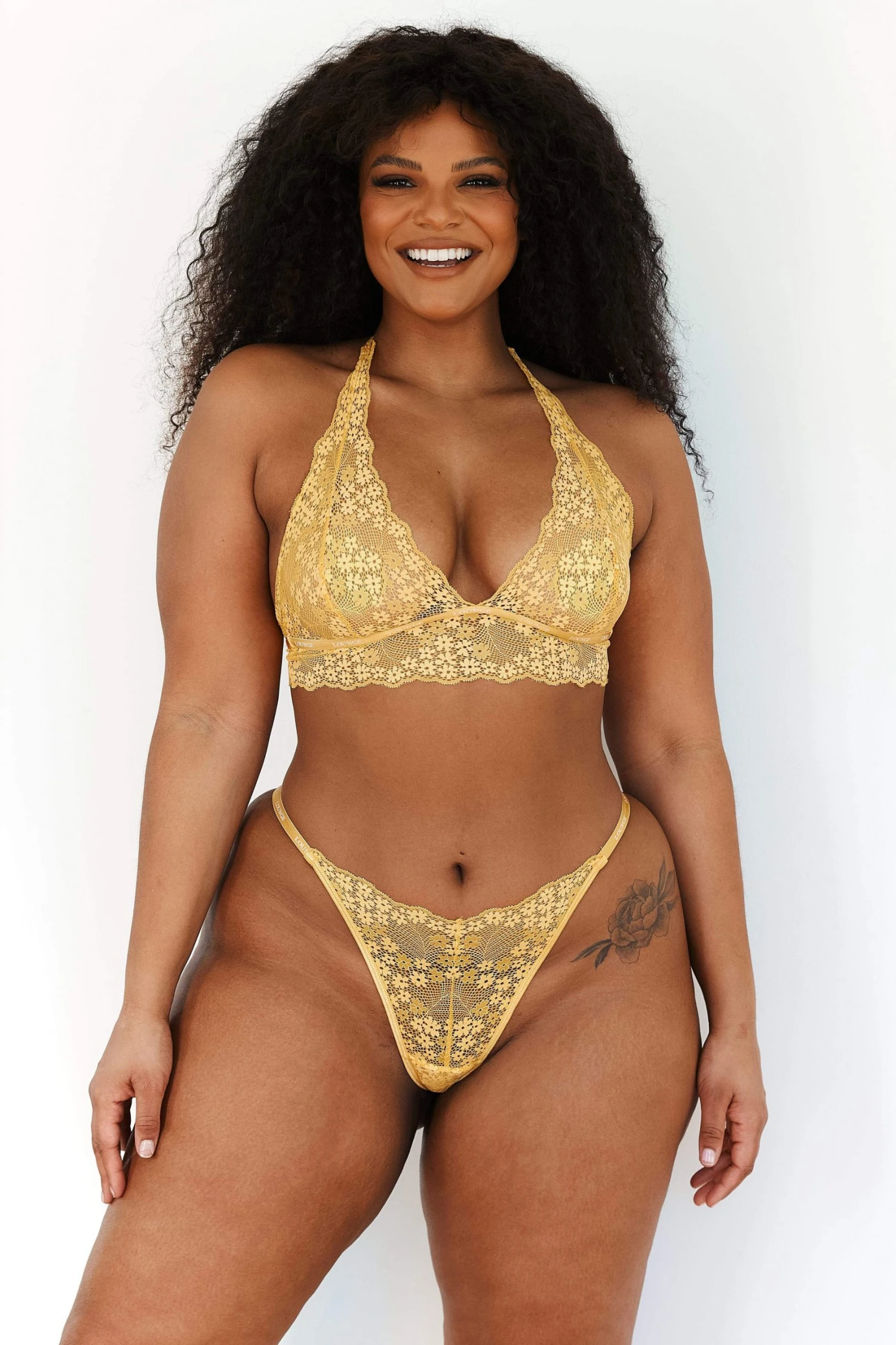 Lounge Underwear BH Ohne Bügel Sets Lace Triangle Bra (Set) - Mustard 3 Lounge Underwear BH Ohne Bügel Sets Lace Triangle Bra (Set) - Mustard