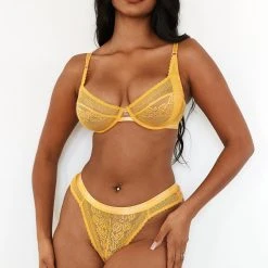 Lounge Underwear Liberty Balcony Bra (Set) - Mustard Bügel-BH Sets