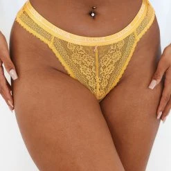 Lounge Underwear Liberty Balcony Thong (Set) - Mustard Bügel-BH Sets