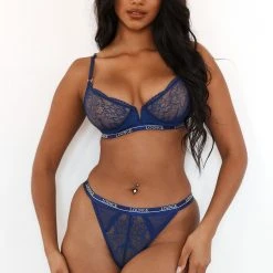 Lounge Underwear Sustainable Royal Balcony Bra (Set) - Navy Bestsellers
