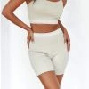 Lounge Underwear Soft Chic Ribbed Shorts - Oatmeal 1 Lounge Underwear Soft Chic Ribbed Shorts - Oatmeal