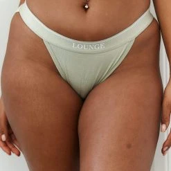 Lounge Underwear BH Ohne Bügel Sets Bamboo Minimal Triangle Briefs (Set) - Olive